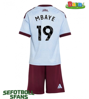 Aston Villa Ibrahim Mbaye #19 Tredjeställ Barn 2026-27 Kortärmad (+ Korta byxor)